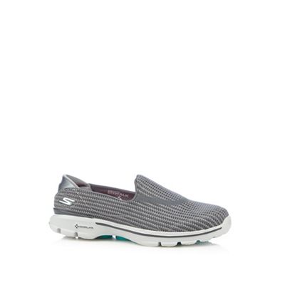 Skechers Grey 'Go Walk 3' slip-on shoes